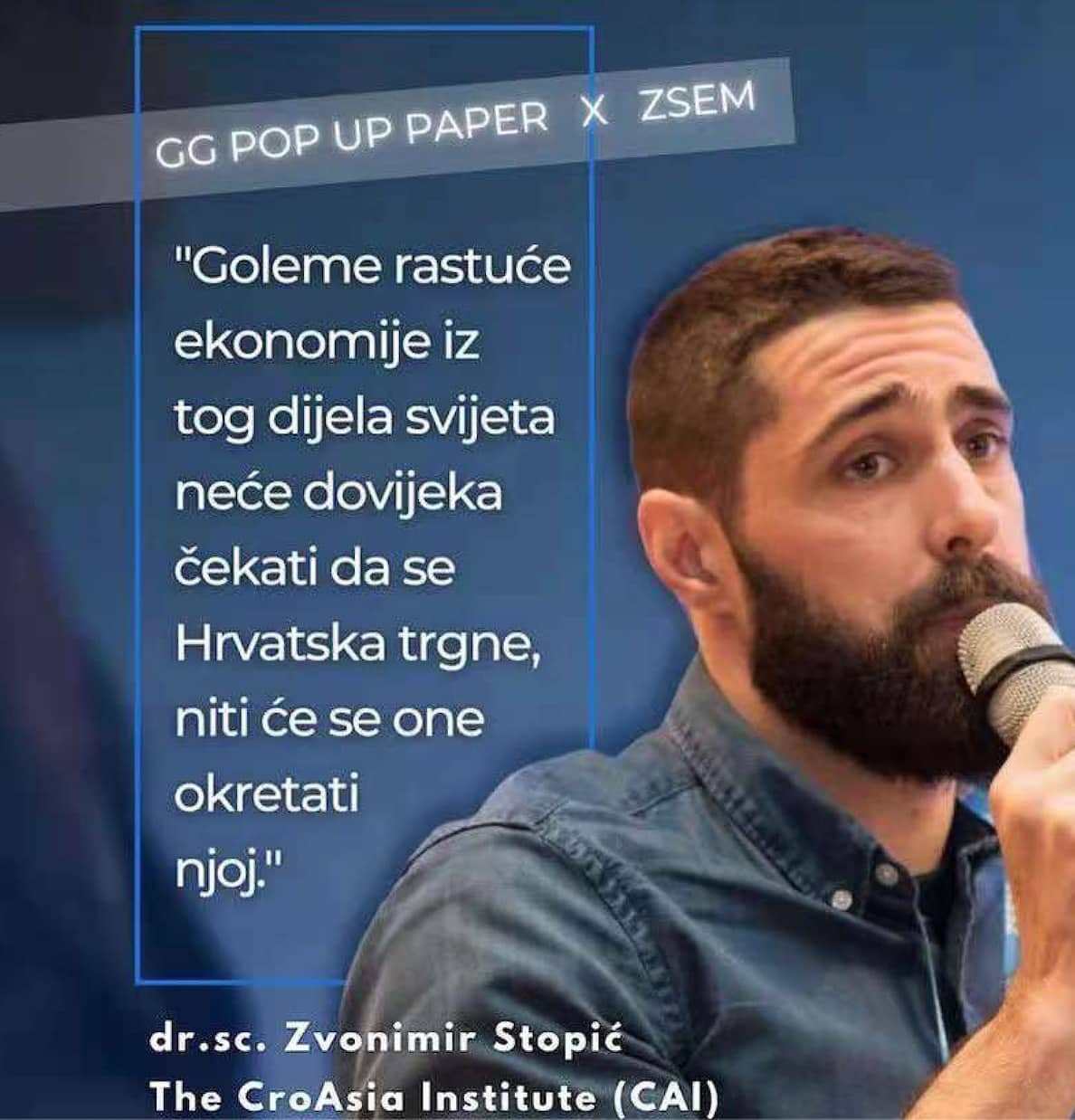Zvonimir Stopić shares his thoughts on CroAsia Insitute for “Gloria Glam” (August, 2021)